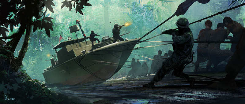Illustration for article titled This Gorgeous Kong: Skull Island Concept Art Is Fit for a King